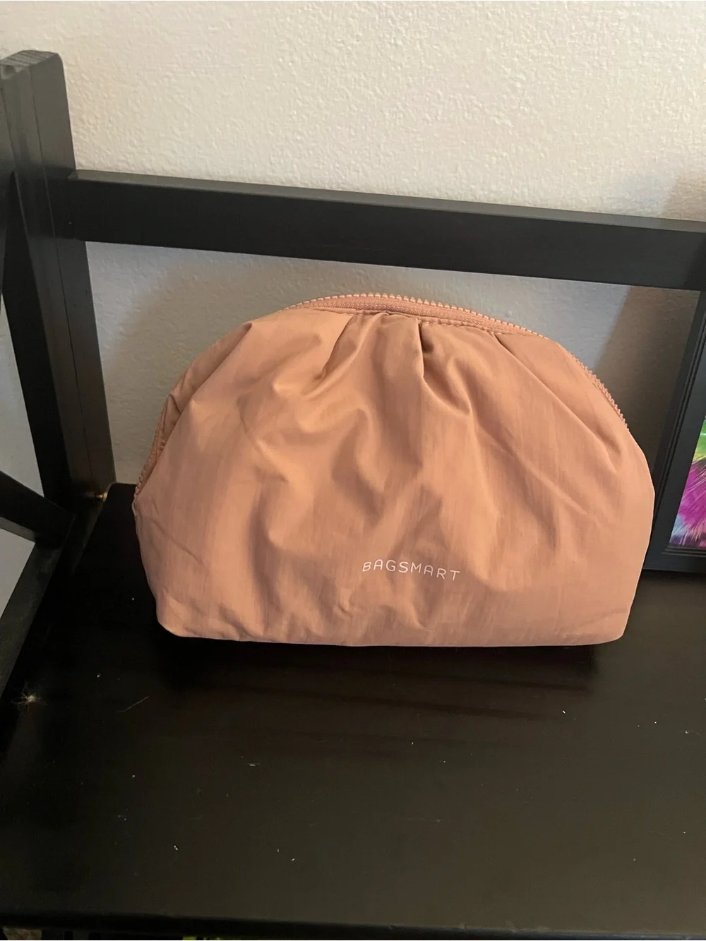 Bagsmart Dusty Rose Nylon Cosmetic Pouch